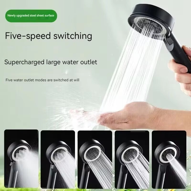 5 Modes Shower Head High Pressure Showerhead Portable Filter Rainfall Faucet Tap Bathroom Bath Home Innovative Accessories